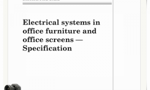 BS 6396-2002 Electrical systems in office furniture and office screens-Specification